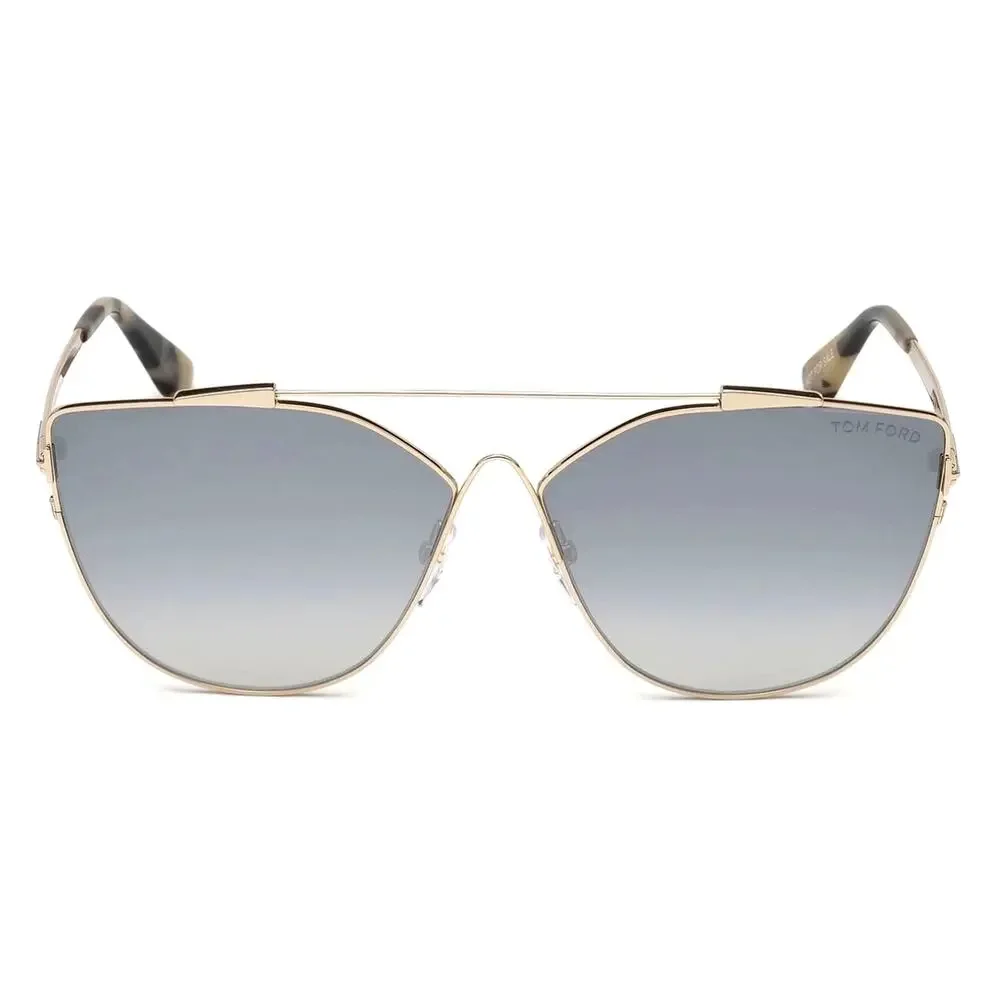 💎✨NEW✨💎NWT Tom Ford Jacquelyn Grey Mirror Cat Eye Sunglasses